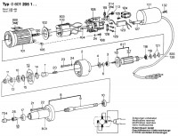 Bosch 0 601 205 101  Straight Grinders 110 V / Eu Spare Parts